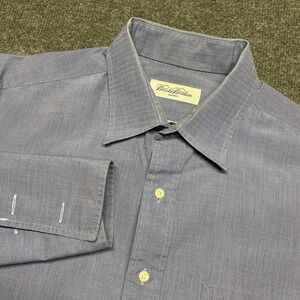 Vintage Brooks Brothers Makers Button Up Shirt French Cuff USA Made Men's 17-33